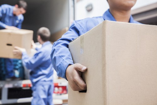 Professional removals team planning a move in Hornchurch