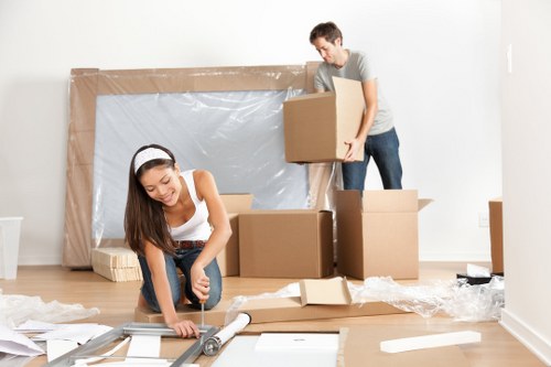 Planning home moves in Hornchurch with packed boxes and a moving checklist