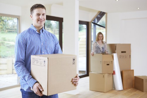 Packed moving van ready for house removals in Hornchurch