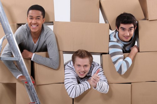 Professional furniture removals team planning a move in Hornchurch