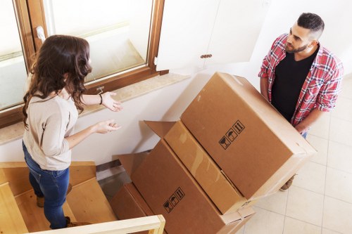 Local Hornchurch office removals team handling desks and equipment efficiently