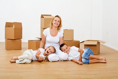 Strong cardboard boxes for relocation in Hornchurch