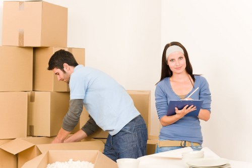 Removal van and moving equipment used for Hornchurch relocations