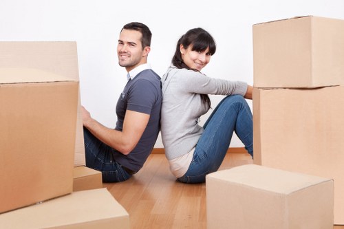 Organised packing and labeling for office relocation services in Hornchurch