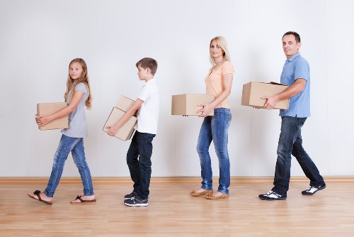 Organised packing and labelled boxes for Hornchurch removals